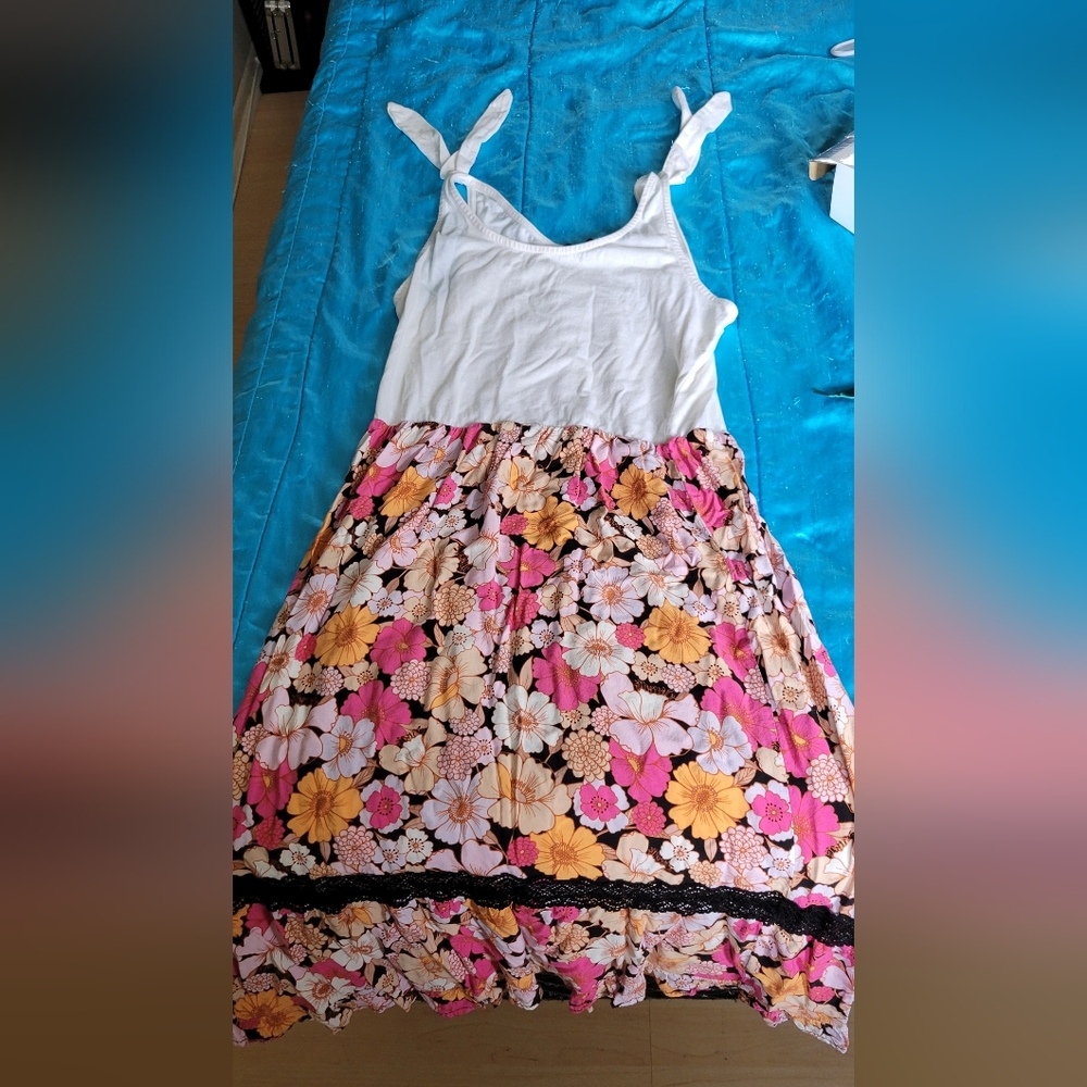 Floral Colorblock Dress